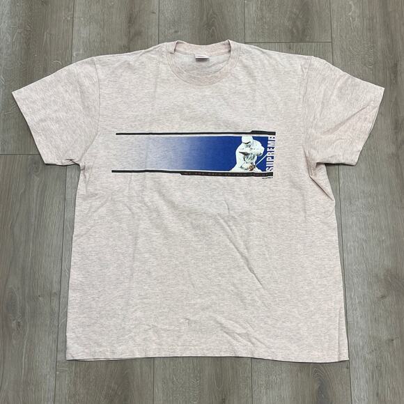 FW19 Supreme We're Back Tee Heather Light Pink size Large L B3 - Picture 1 of 4